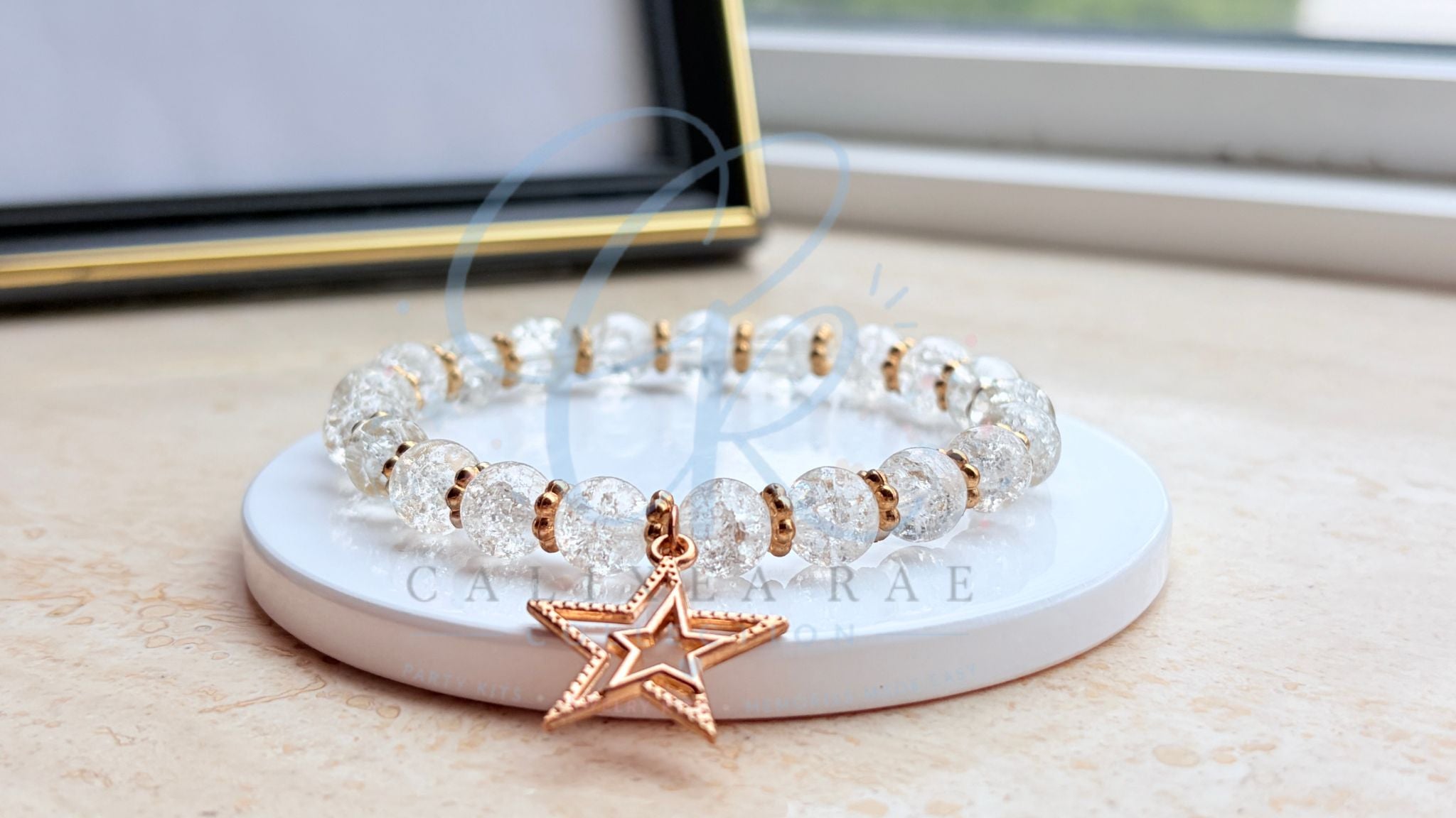 Star Charm Glass Bracelet